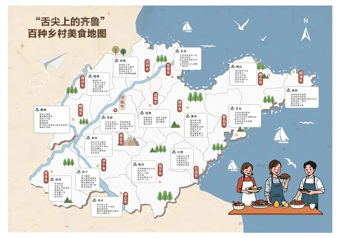 山东美食地图高清图片