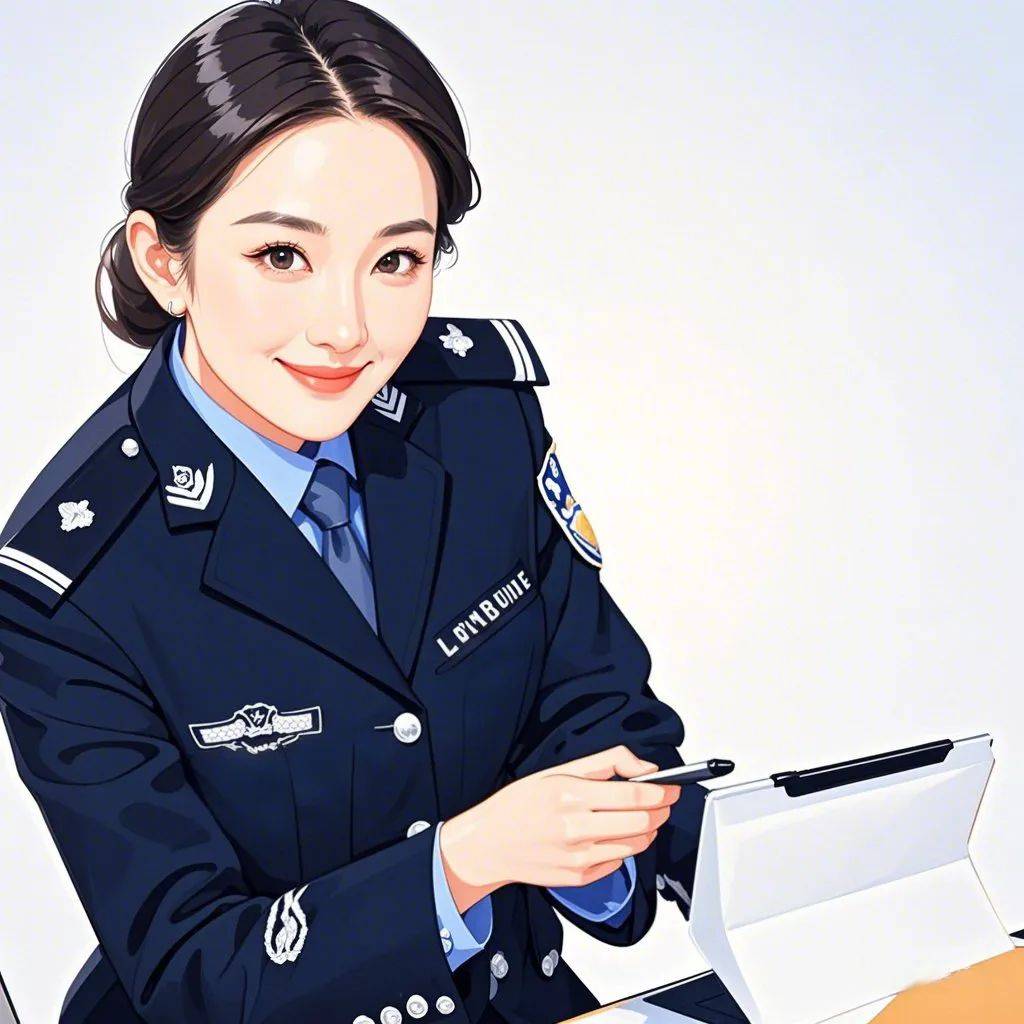 【职业头像】适合女警察用!