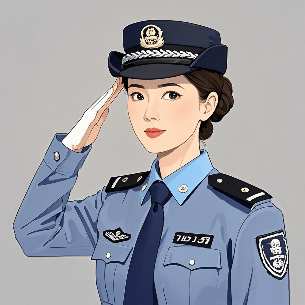 【职业头像】适合女警察用!