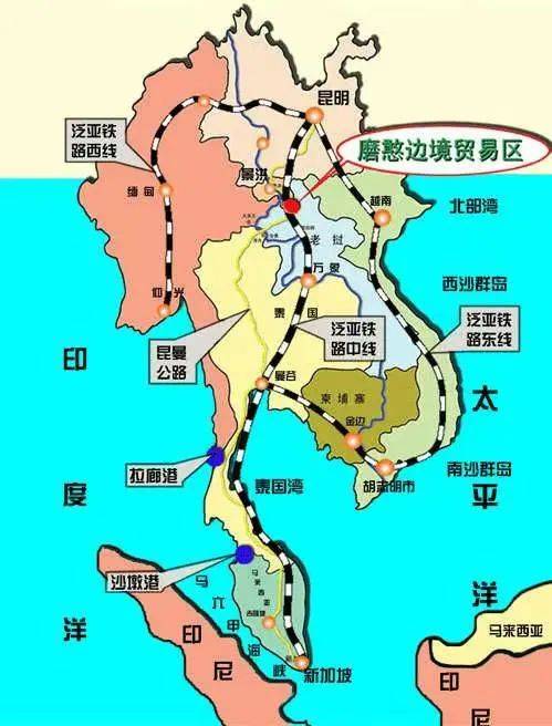 老挝高速公路规划图图片