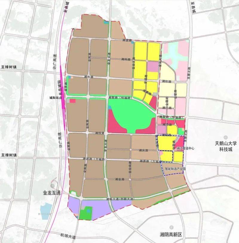 战略布局湘江新区湘阴片区,长沙临港产业开发区控规获批_虞公港_规划