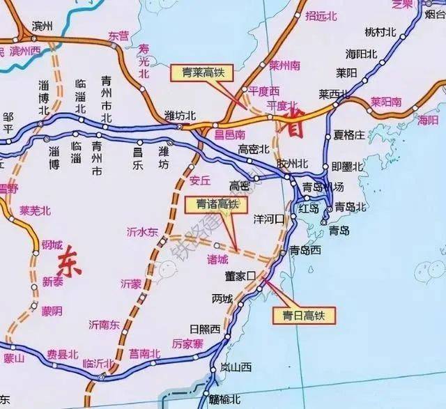 青岛高铁站地图图片