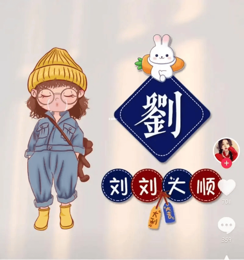 头像推荐 刘姓女生可爱头像带字精选