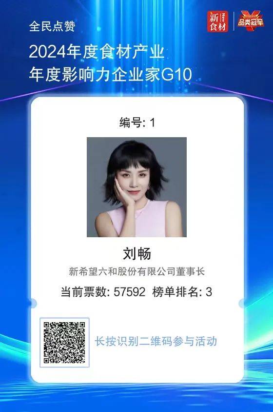 致敬!点赞!万隆,温志芬,刘畅,傅芬芳……食材产业年度影响力企业家