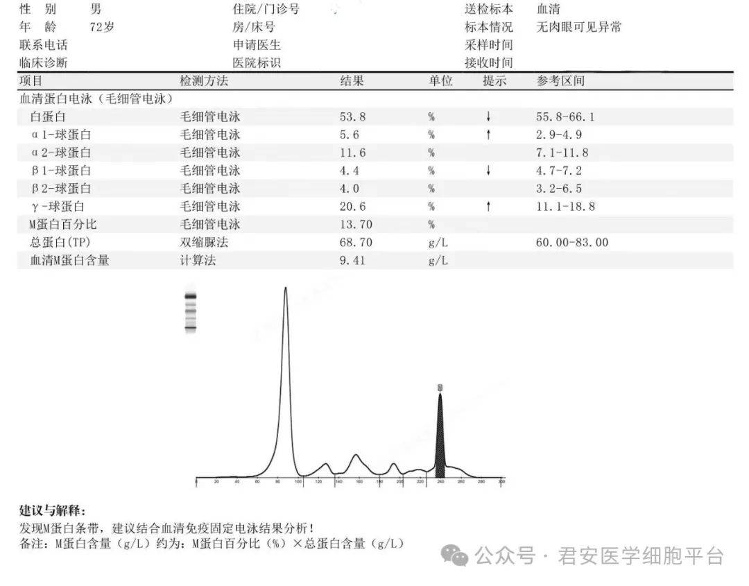 血清检查报告单怎么看图片