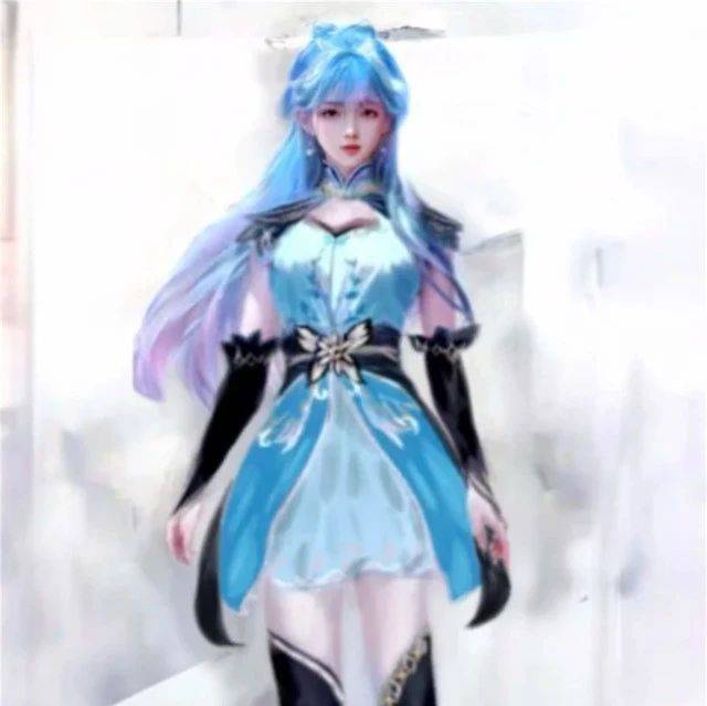 绝世唐门:王冬儿喜提第三套新衣服,开叉裙终于没了,黑丝裹胸裙更加诱人,玄机懂事了?_设计图_服装_短裙