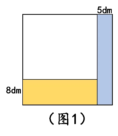 形，面积比原来的正方形减少181平方分米，原来正方形钢板的边长是多少？