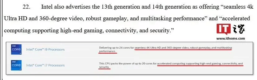 英特尔因第13/14代酷睿处理器不稳定问题，在美国被消费者起诉