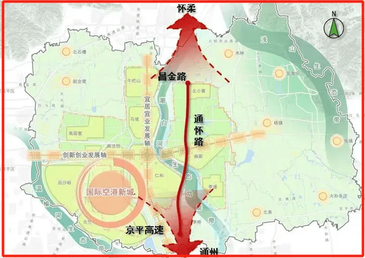 顺义通怀路最新规划图图片