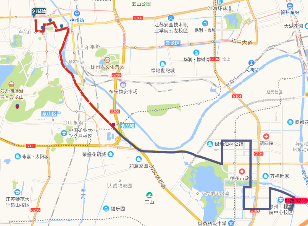 取消站点:丽水路公交首末站,工程学院二期北门,工程学院