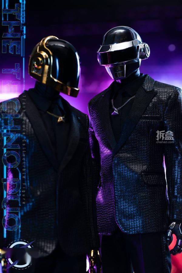 076 电音二人組 daft punk 同人 1/6 12寸可动人偶