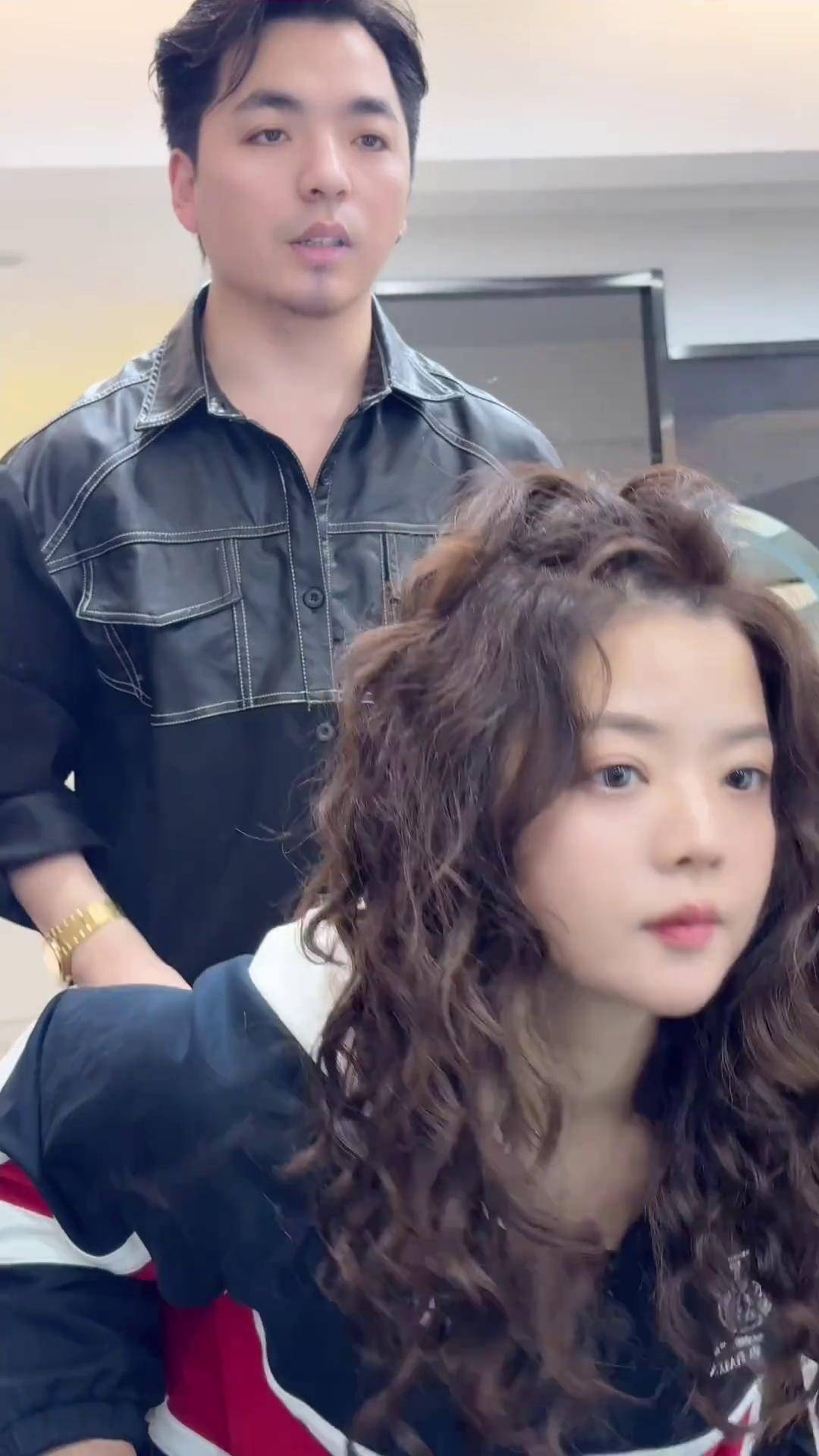 芭比卷 西安烫发 慵懒法式烫 网红羊毛卷