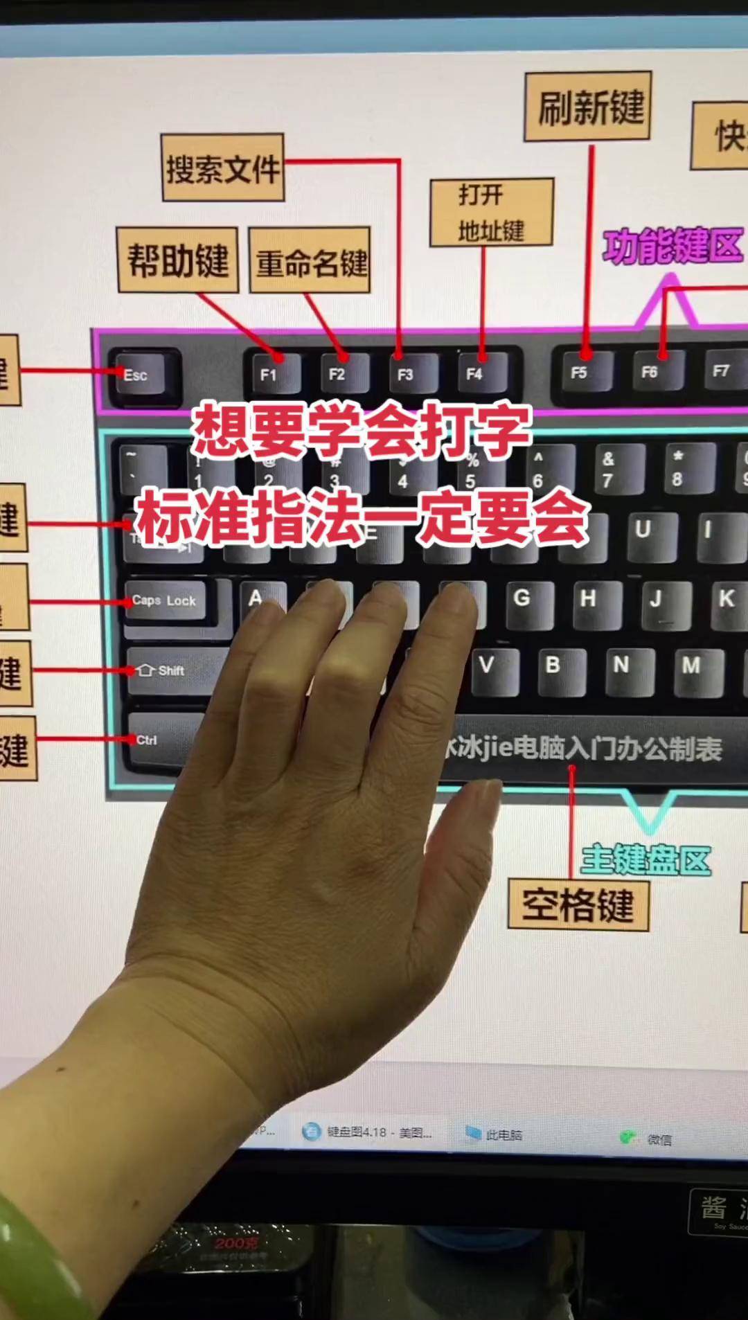 最多观众0基础学电脑 电脑小白 学打字前一定要先学会标准指法文员