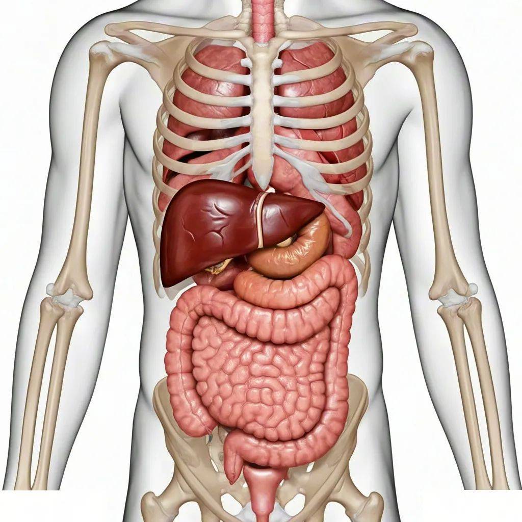 人体的五脏六腑位置图片