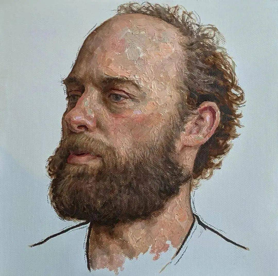 细腻传神的油画人物头像