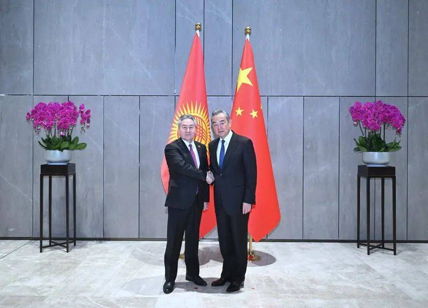 王毅会见吉尔吉斯斯坦外长库鲁巴耶夫