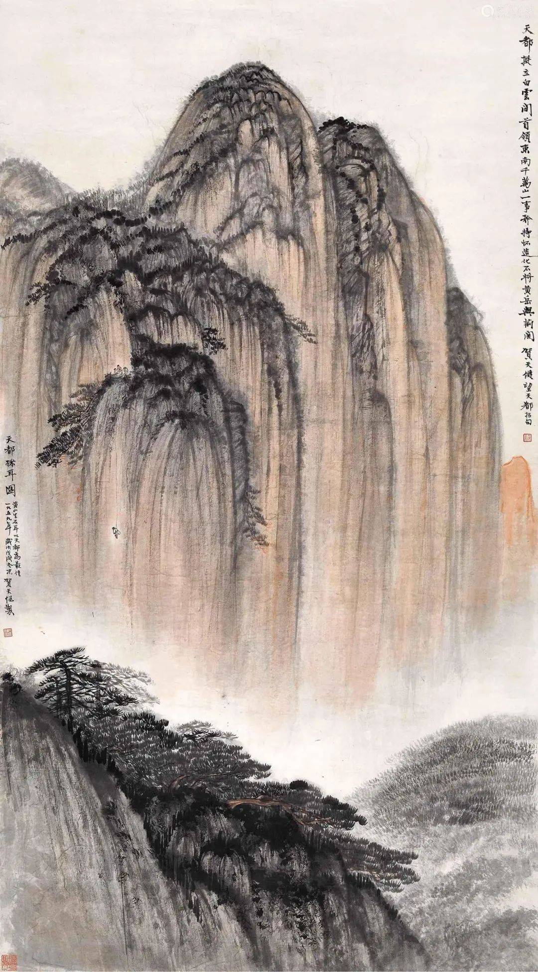 傅抱石：这位老先生的山水，气势雄壮，境界开阔_机甲_精神_中国