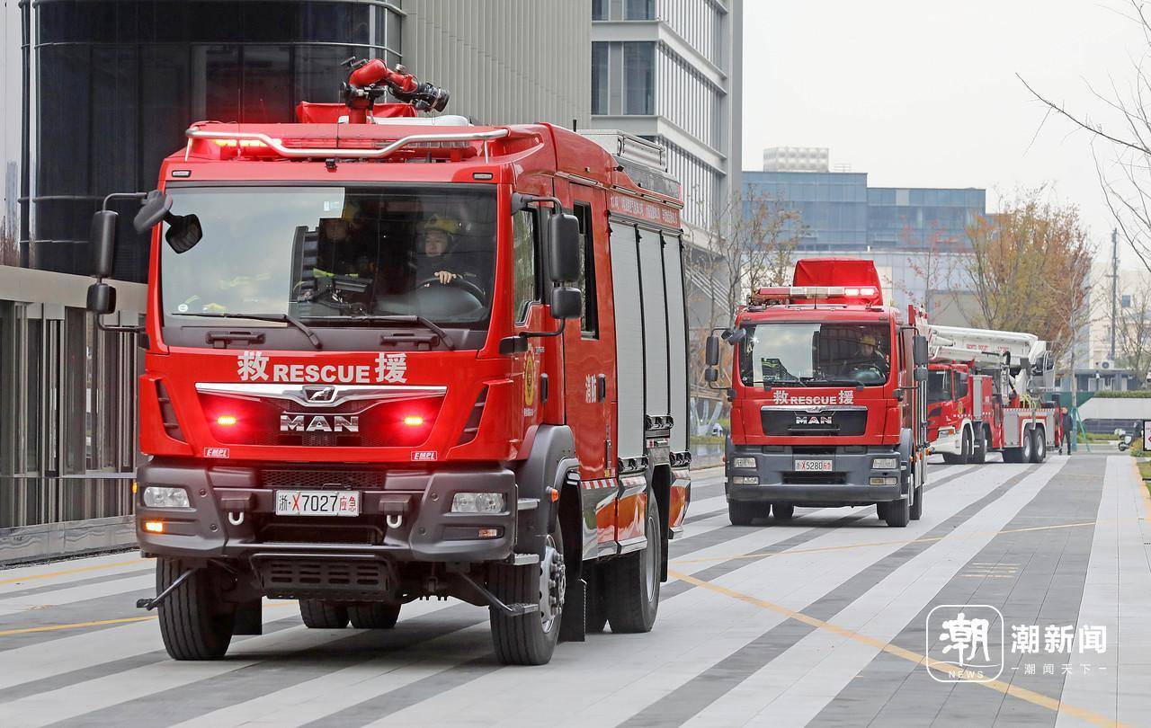 杭州开展超高层建筑灭火救援演练