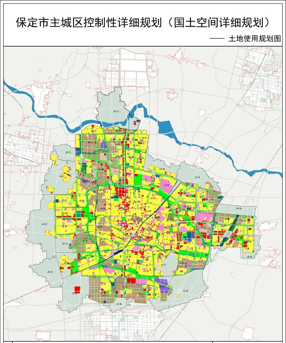 保定市用地布局规划图图片