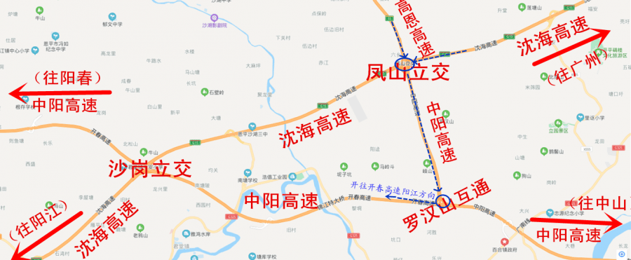 高恩高速最新线路图图片