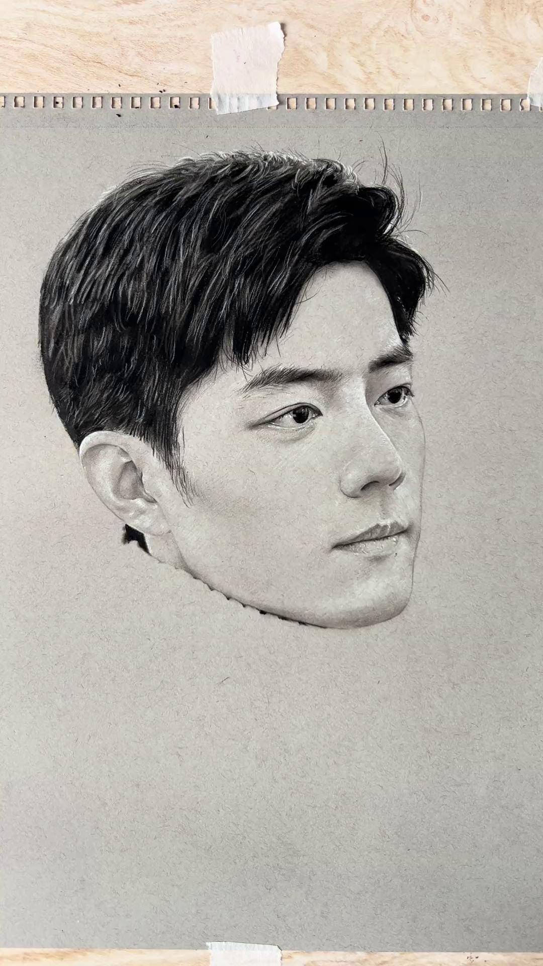 肖战 又画这幅了