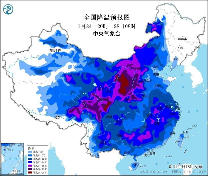 冻到发紫！寒潮、暴雪预警 局地降温超14℃