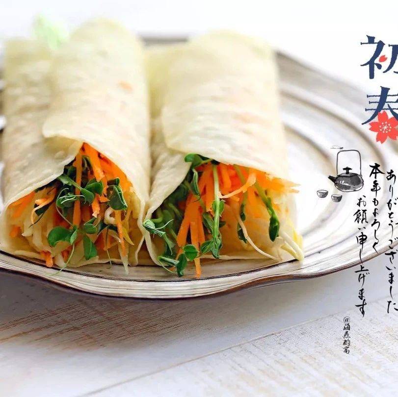 立春吃春饼,春饼这么做又薄又好吃,咬一口超满足!_蔬菜_薄饼_包括