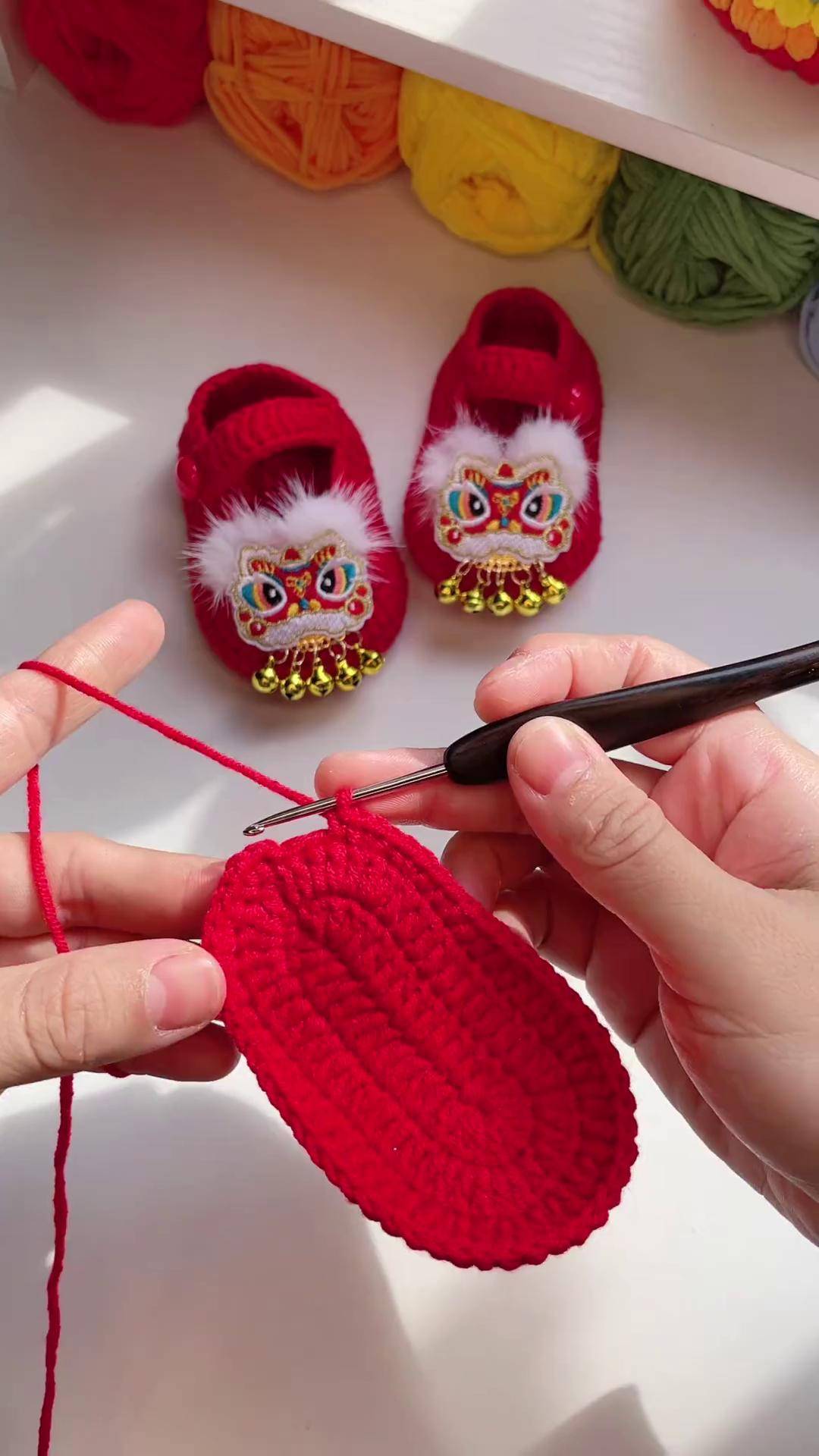 钩针编织宝宝鞋爱生活爱编织手工diy毛线编织手工diy每个小仙女都会