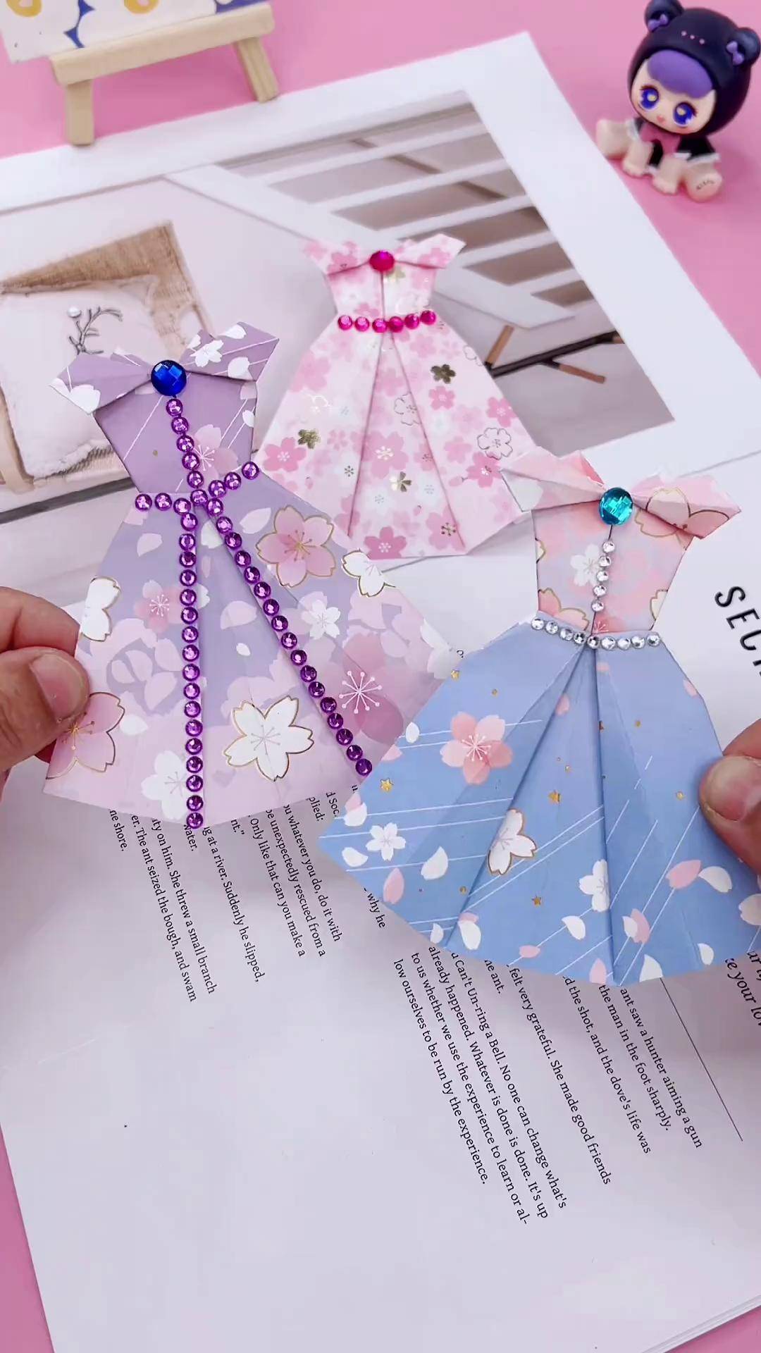 一张纸就能折的小花仙裙子真的很好看,赶快陪孩子一起试试吧!