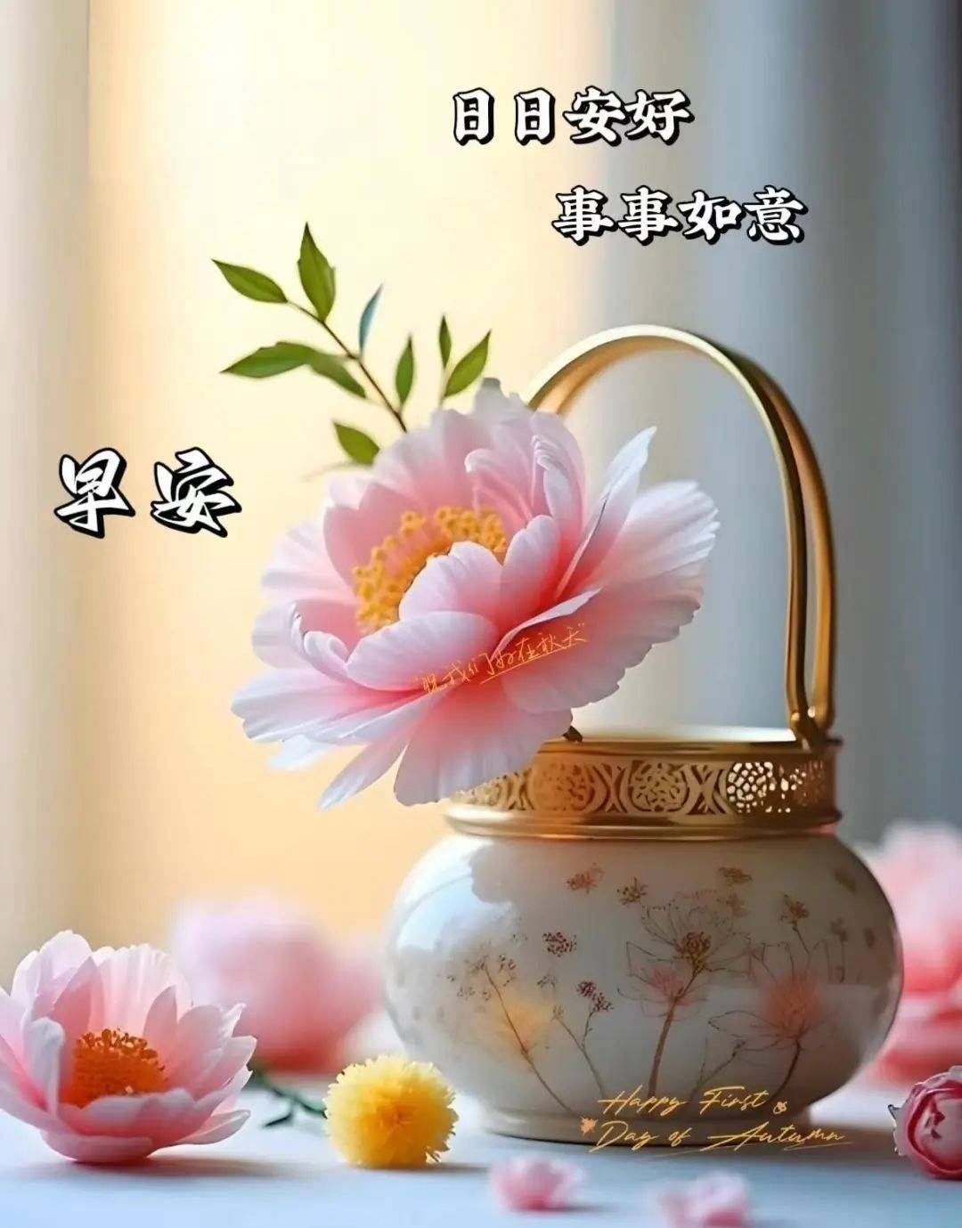 漂亮的早上好图片带字暖心祝福语,温馨的早上好祝福语群发早安祝福