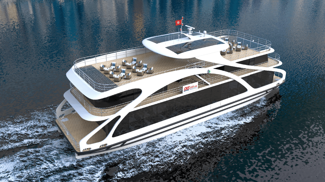 中大型全碳纤维纯电推进渡船设计分享