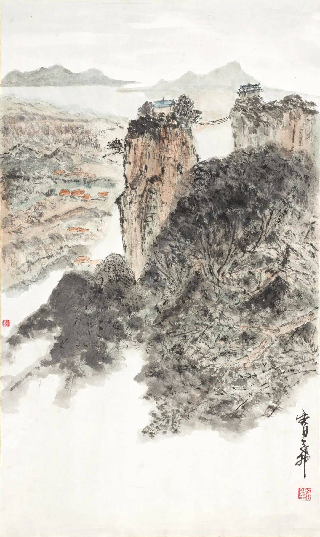 刘雍洋 50×30cm 纸本设色 2024年闵盈成都画院特聘画家博士成都
