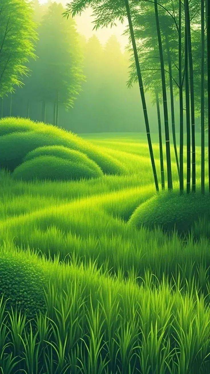 满眼的绿:送你护眼屏保