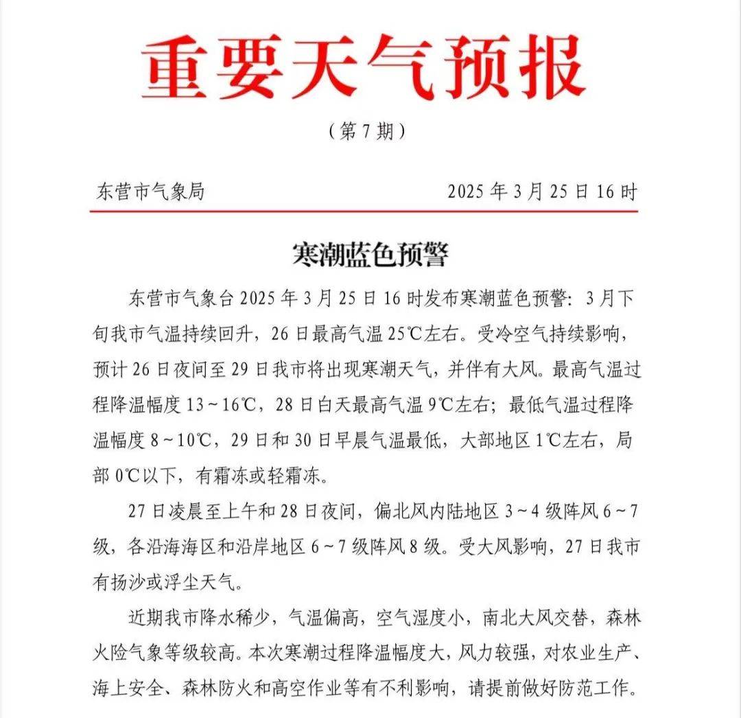 东营十五天天气预报