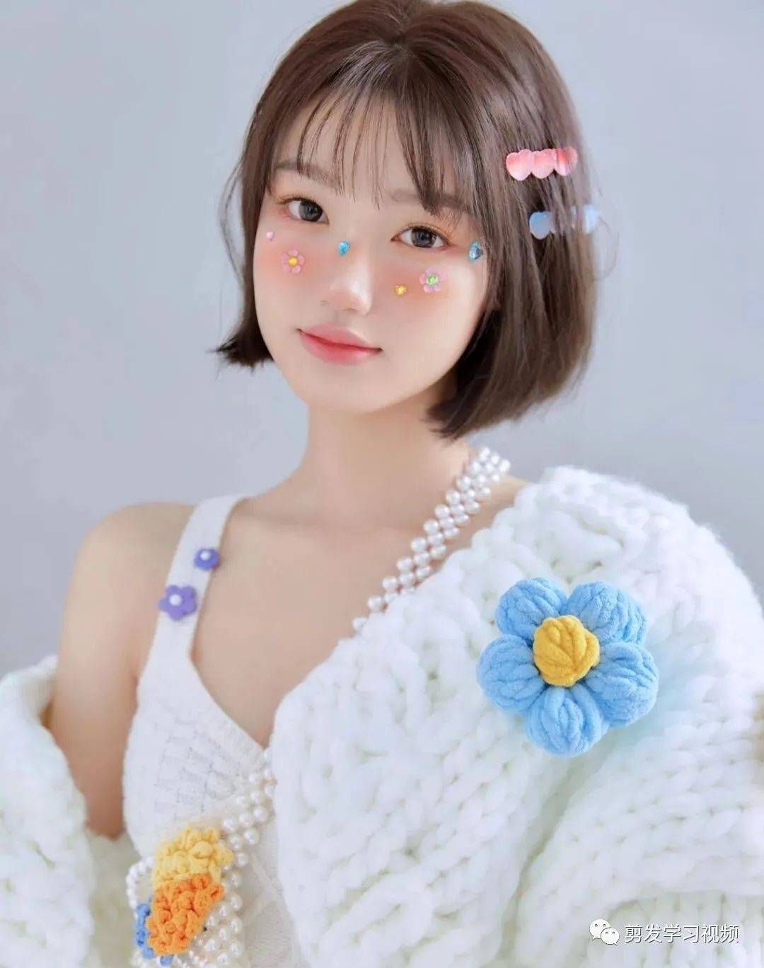 乖乖女短发好减龄