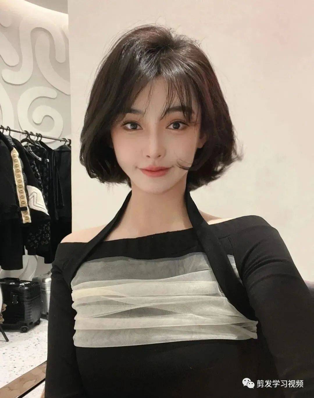 乖乖女短发好减龄