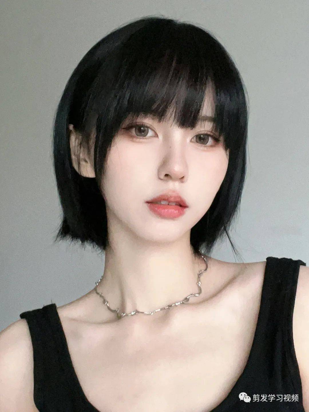 发廊人气初恋齐脖短发