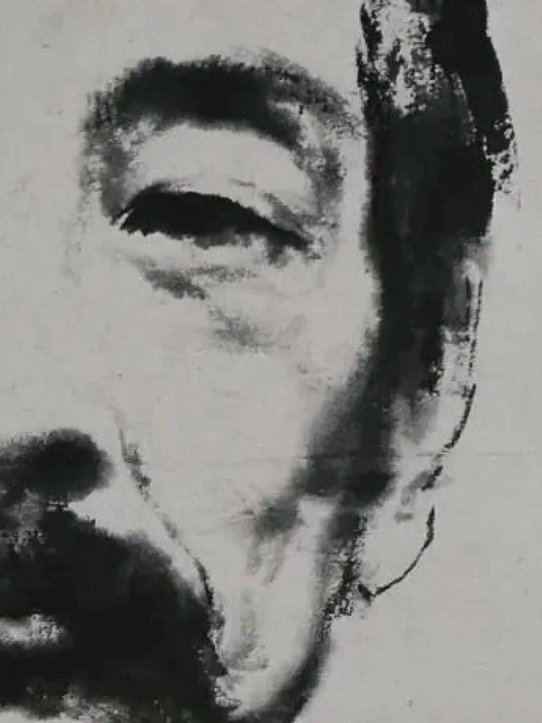 王子武的水墨素描,真大师!