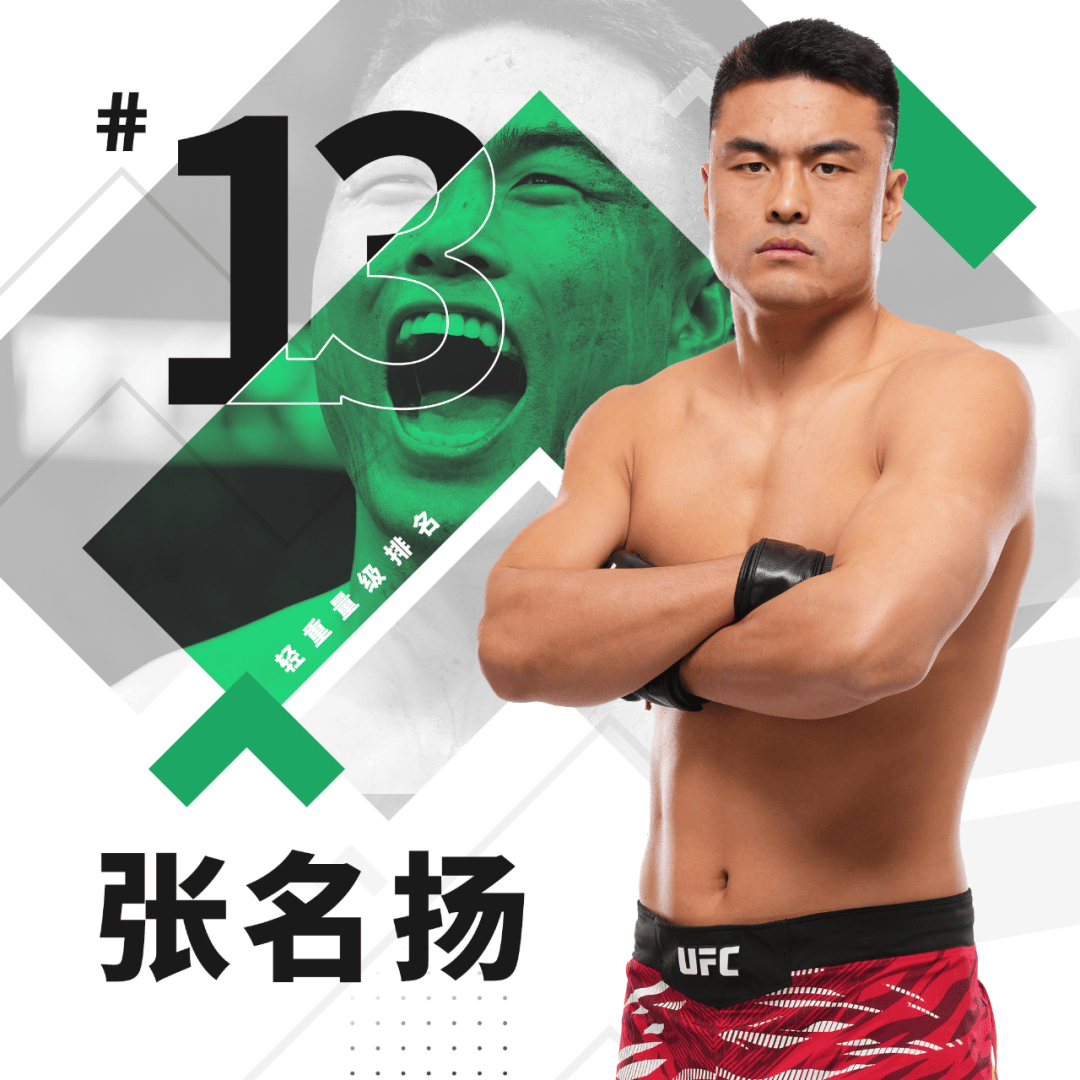 中国力量崛起！宋亚东与张名扬在UFC排名再创新高