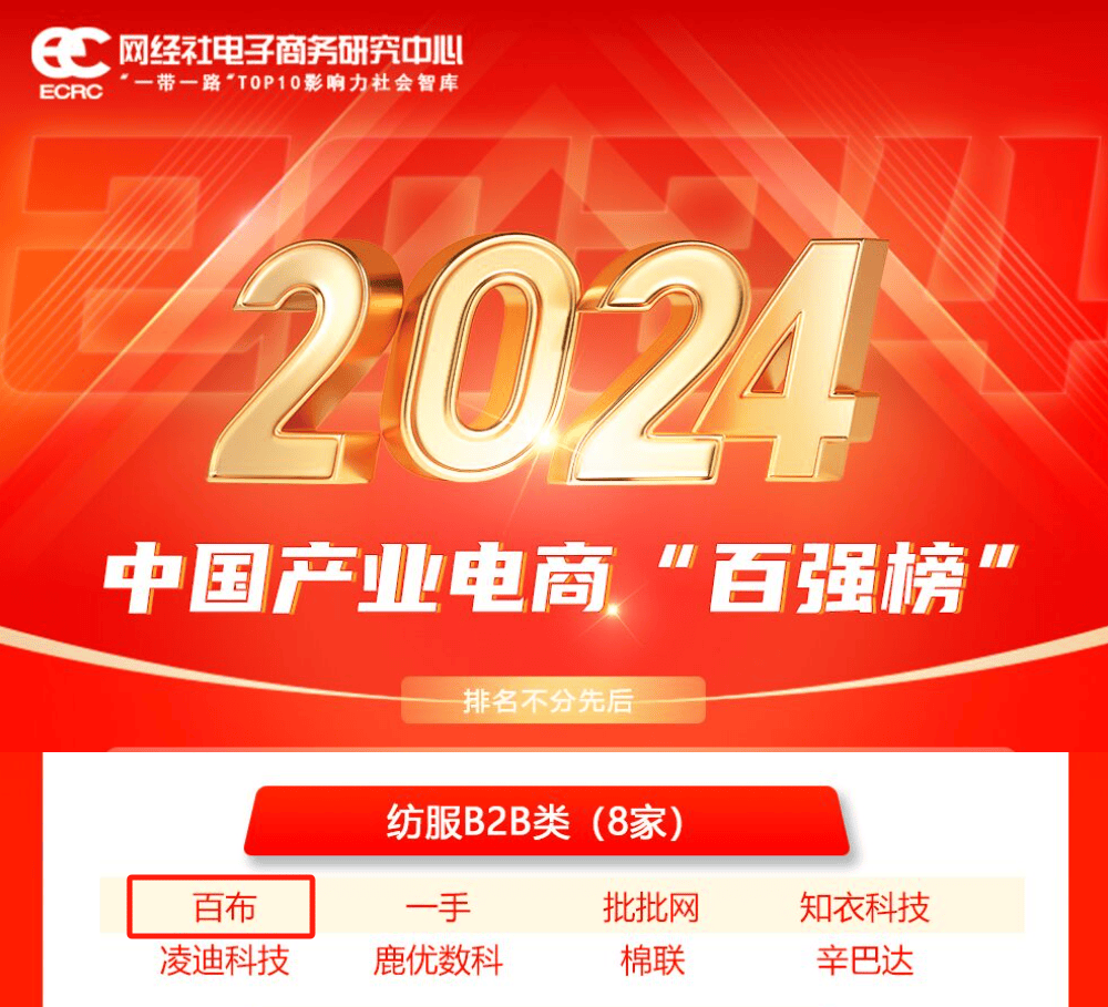 致景科技入选2024年度中国产业电商百强榜