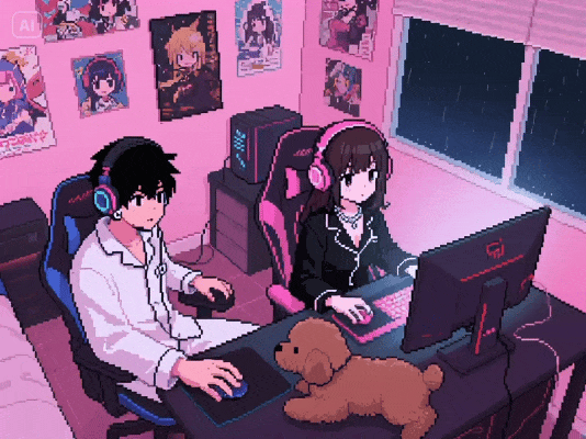 不抽烟的像素风动态背景图合集39张可批量保存