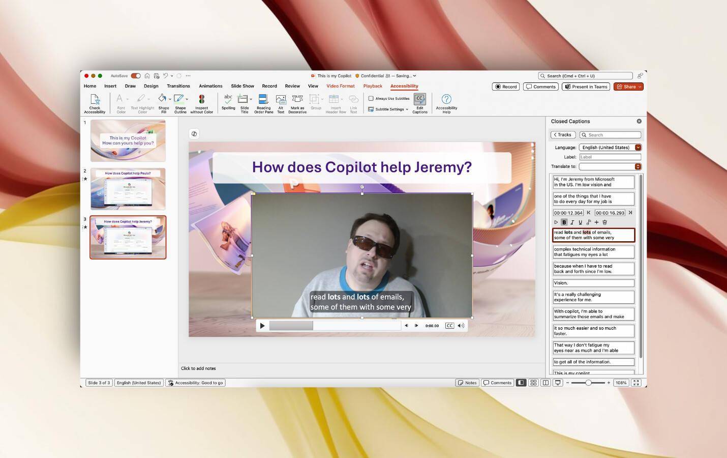 微软更新 Mac 版 PowerPoint 应用，上线视频字幕生成功能
