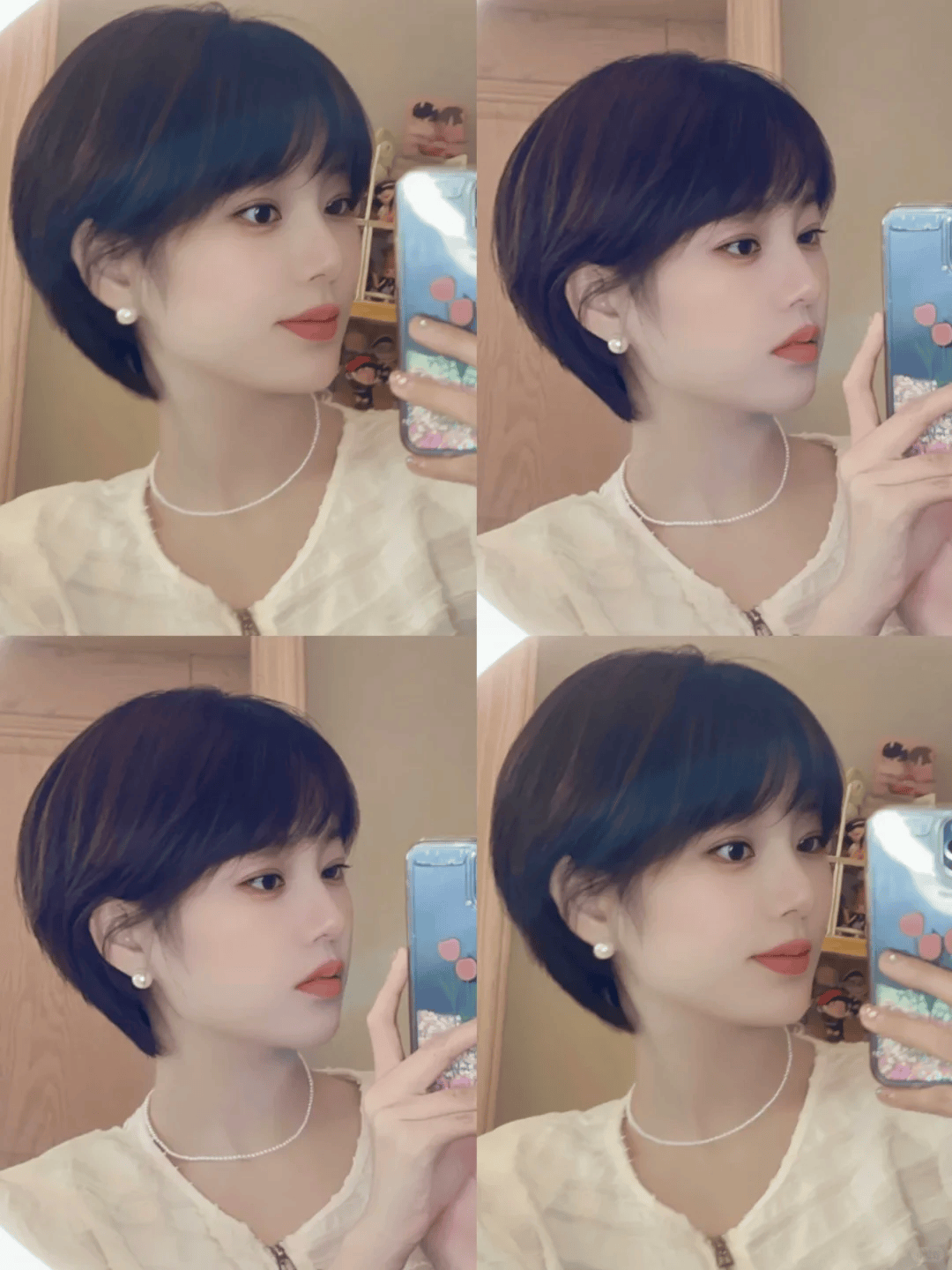 今年流行松弛感短发,可欲可减龄的瘦脸发型