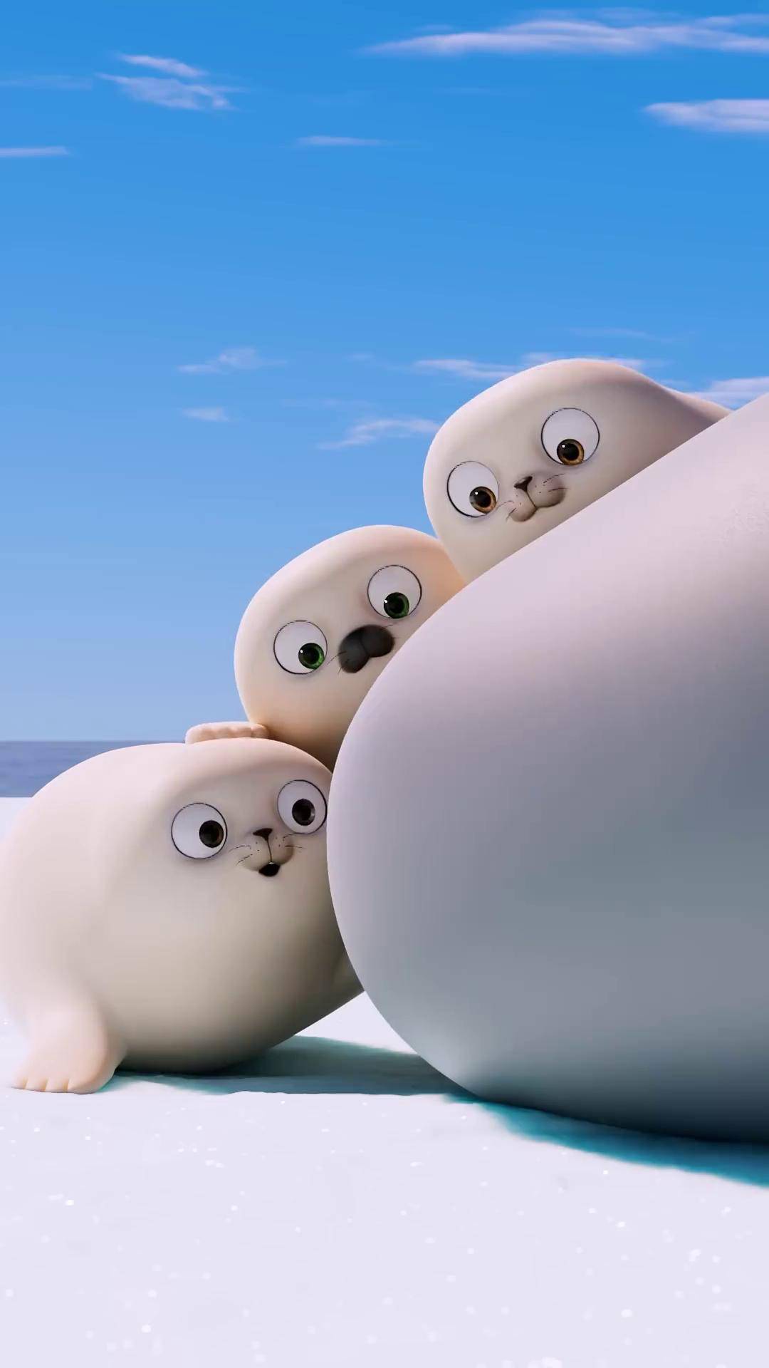 调皮的小海豹儿童动画 搞笑 可爱 治愈动物