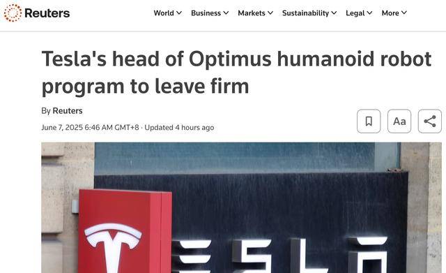 特斯拉Optimus人形机器人项目主管米兰·科瓦奇离职 自动驾驶负责人埃卢斯瓦米接任