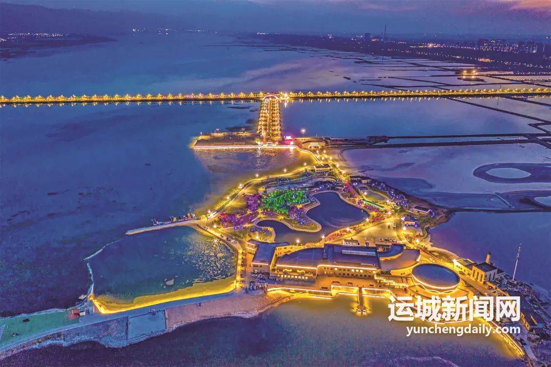 运城盐湖夜色:流光溢彩处 人间烟火浓