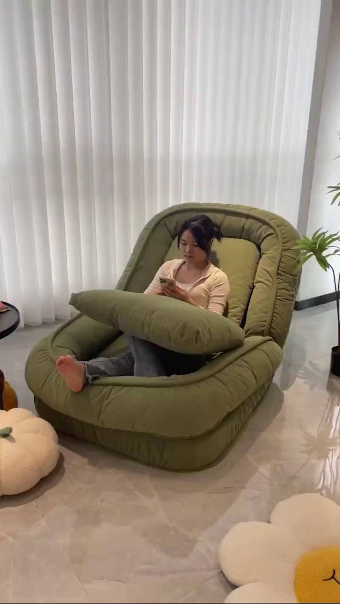躺在里面睡觉,刷剧,打游戏真的一绝懒人沙发 沙发 网红沙发 狗窝沙发