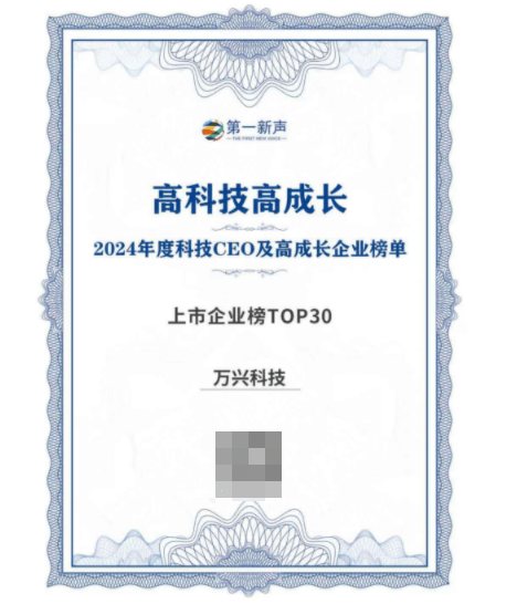 万兴科技实力上榜“高科技高成长上市企业TOP30” 引领AI新技术新产品加速落地