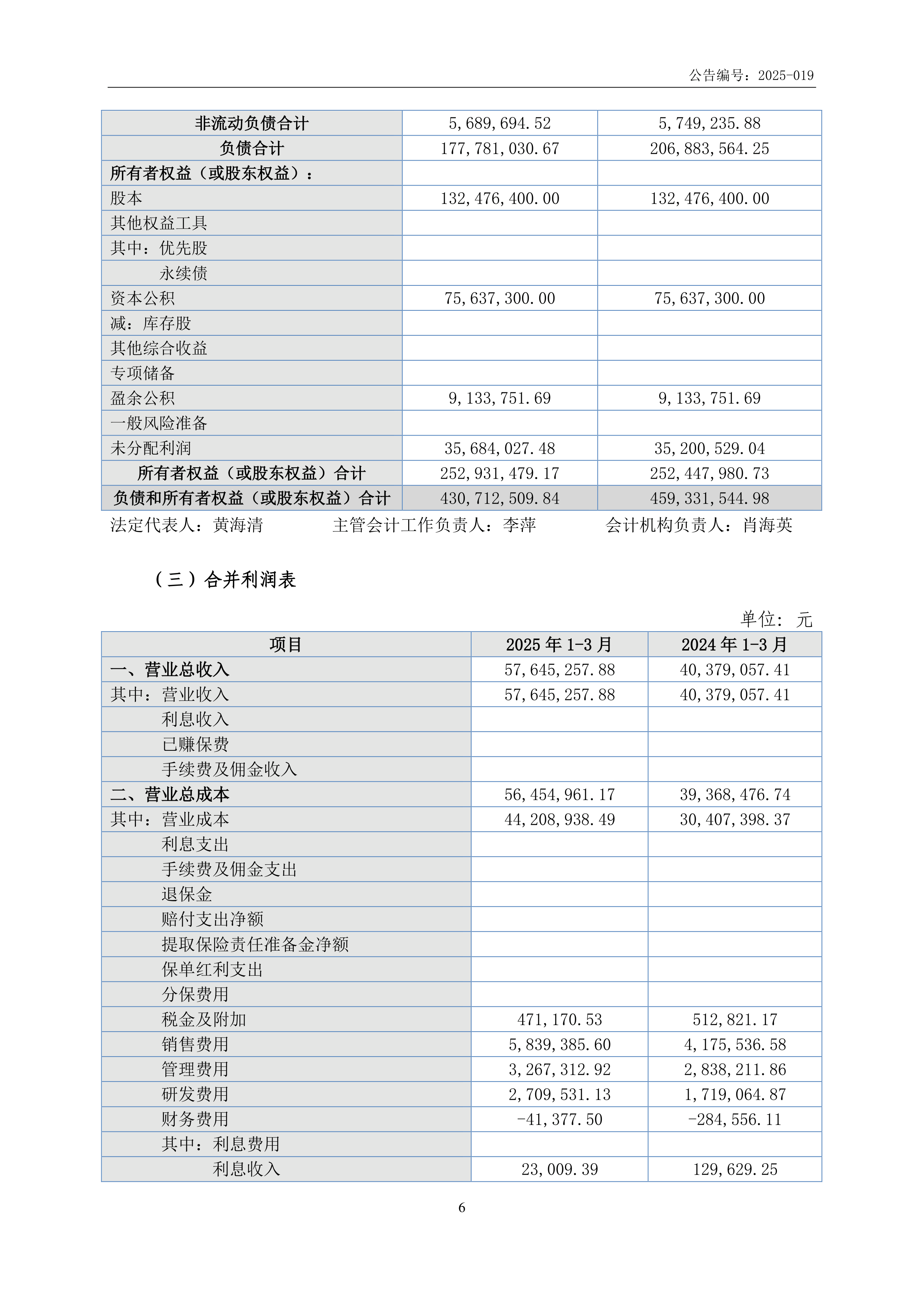 三板-立达股份-2025年第一季度财务报表