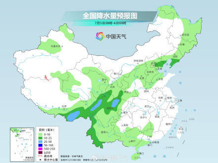 今天京津冀等地为降雨核心区 四川盆地等地降雨再度增强